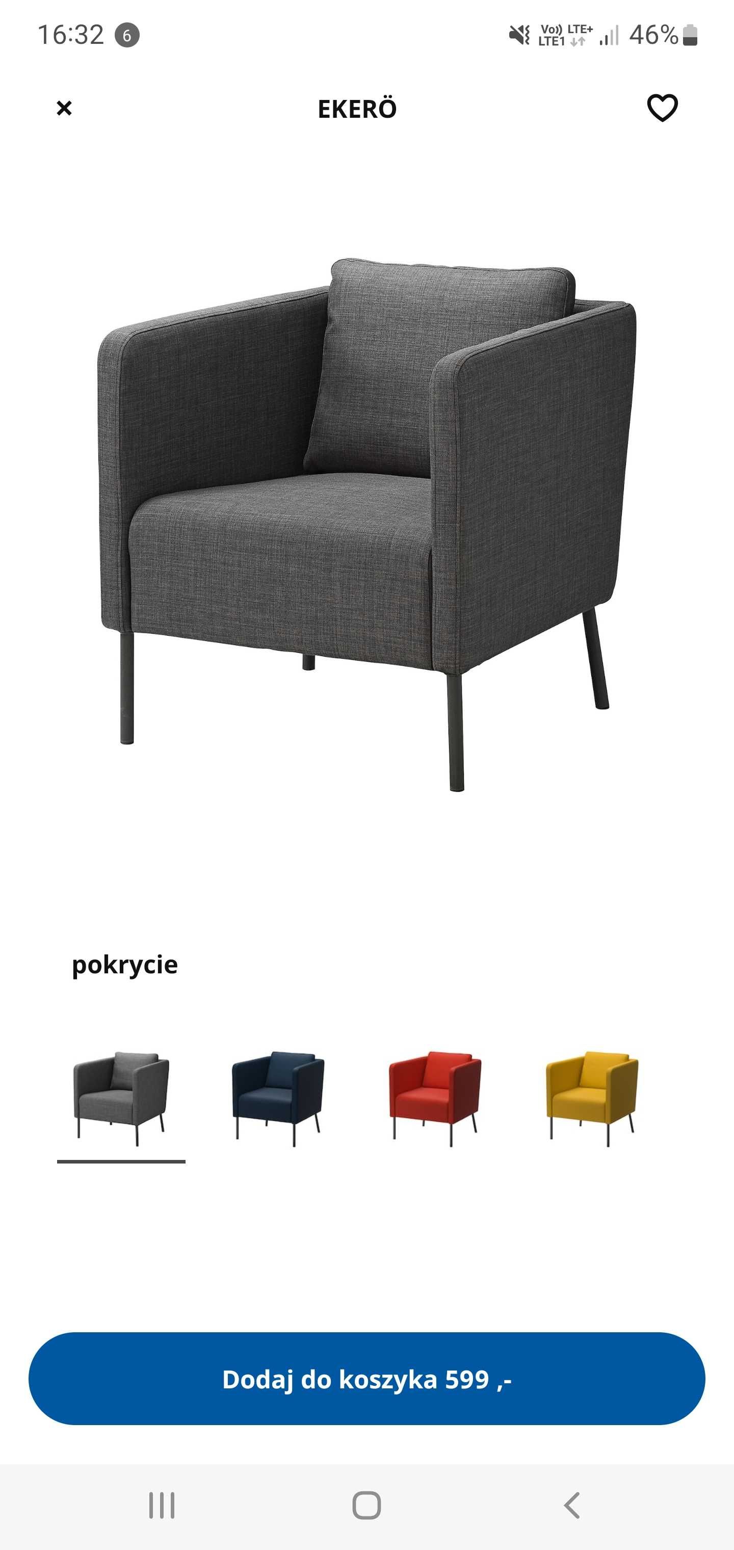 Fotel IKEA Ekero