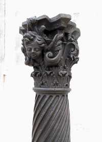 Antigo coluna em castanho séc. XVIII