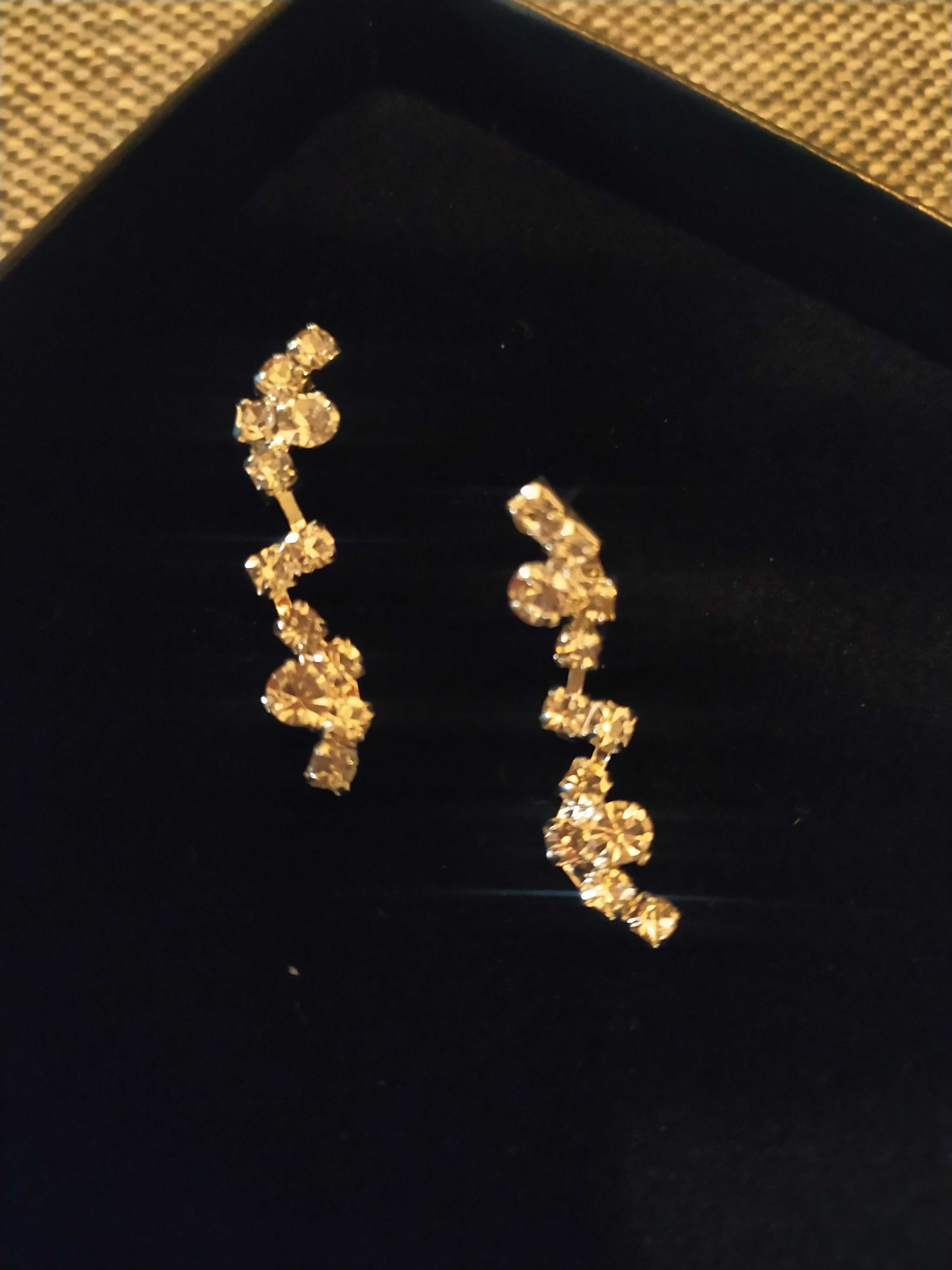 Komplet biżuterii ślubnej naszyjnik+kolczyki