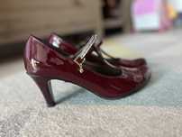 Buty slubne bordowe roz 40