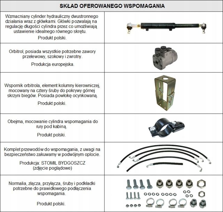 Wspomaganie kierownicy hydrauliczne ZETOR 5211, 7211 N/KPL