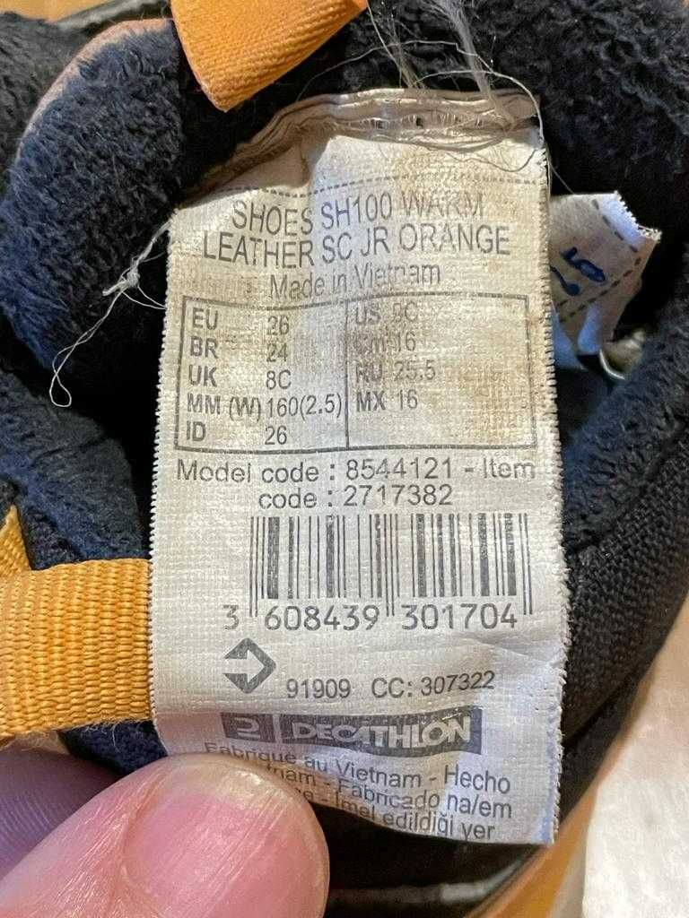 Botas Quechua Laranja T26 Prova água