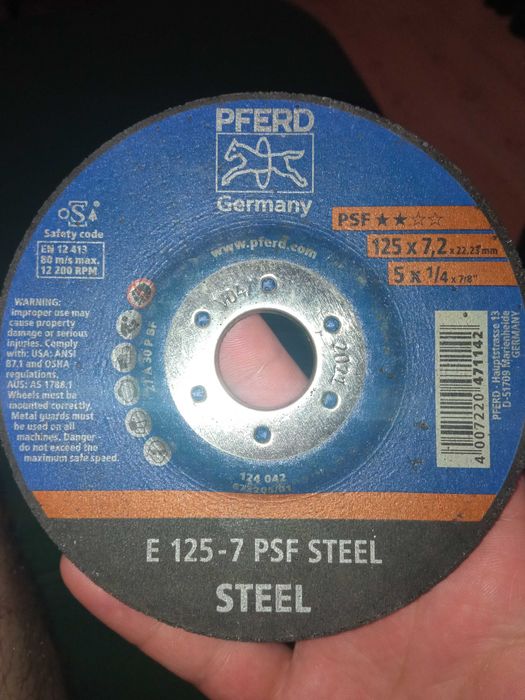 Tarcza ścierna do obróbki zgrubnej PSF STEEL