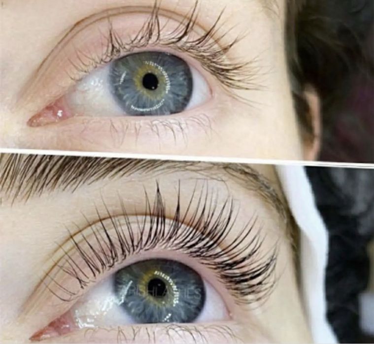 Наращивание ресниц, коррекция и окрашивание бровей, ламинирование ресн