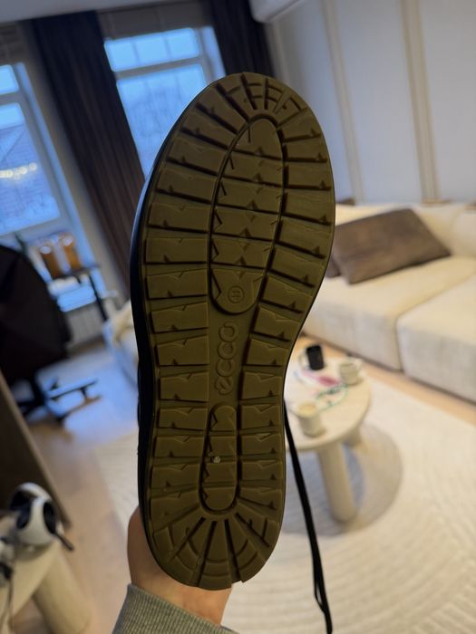 Кожанные ортопедические зимние ботинки Ecco 41 р