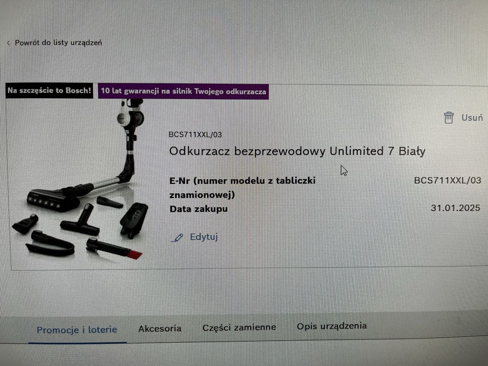 odkurzacz bezprzewodowy bosch unlimited 7