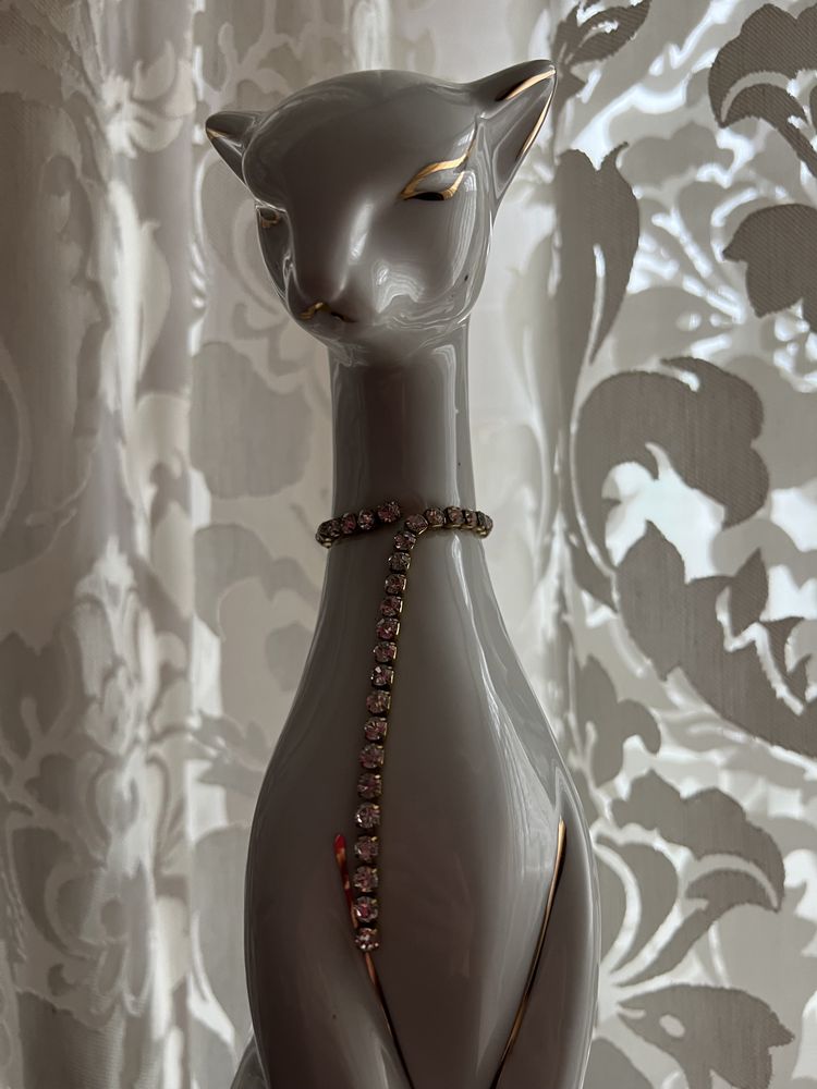 Фарфор кошка статуэтка фигурка сувенир