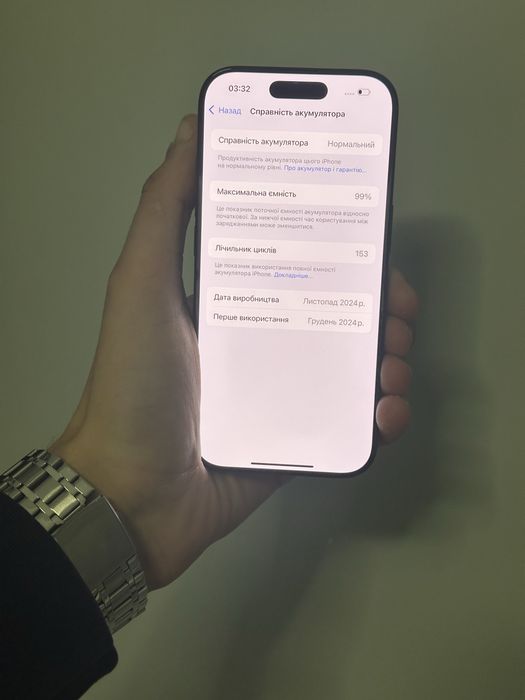 Вживаний Apple iPhone 16 Pro ( BLACK TITANIUM ) 128GB