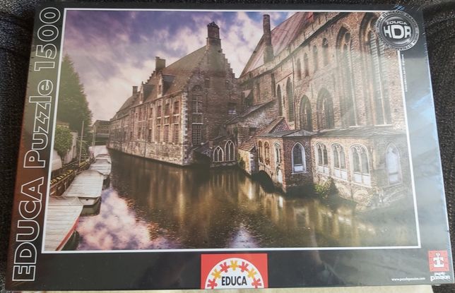 Puzzle 1500 Peças - Educa - Bruges Bélgica - HDR