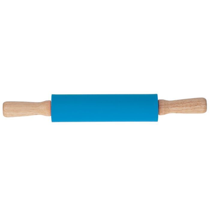 wałek do ciasta silikonowy 38cm niebieski