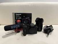 Panasonic Lumix G7 + Lente Lumix 14-140mm F3.5-5.6 + Microfone RODE