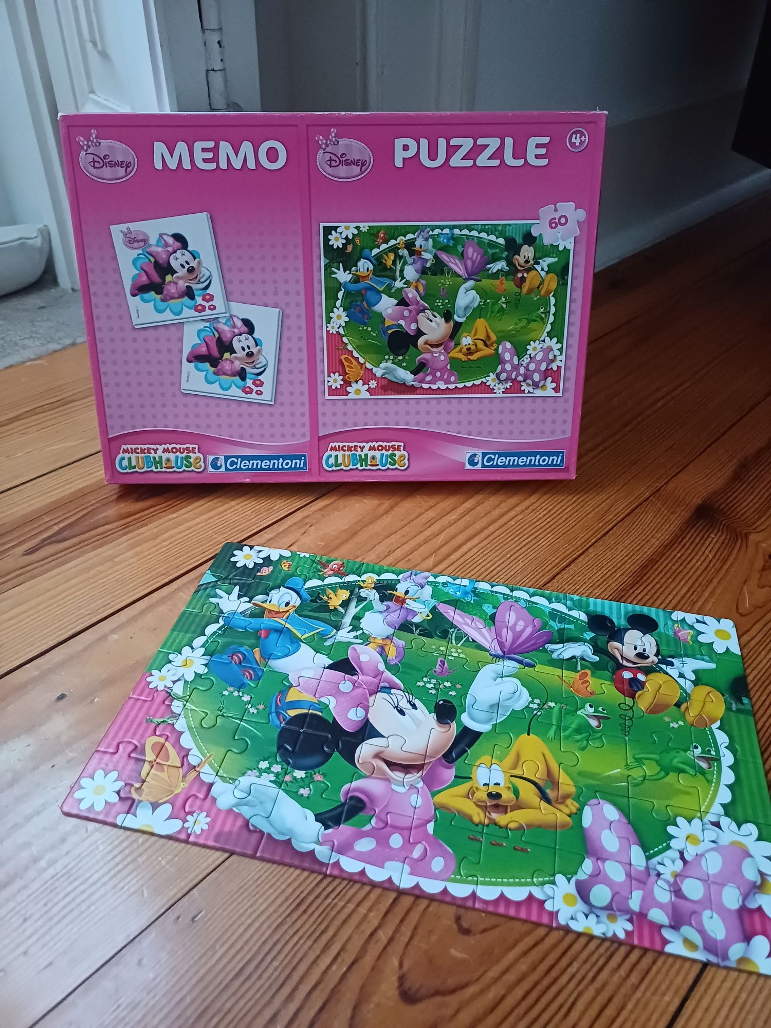 Memo + Puzzle 60 peças da Minnie Mouse da marca Clementoni