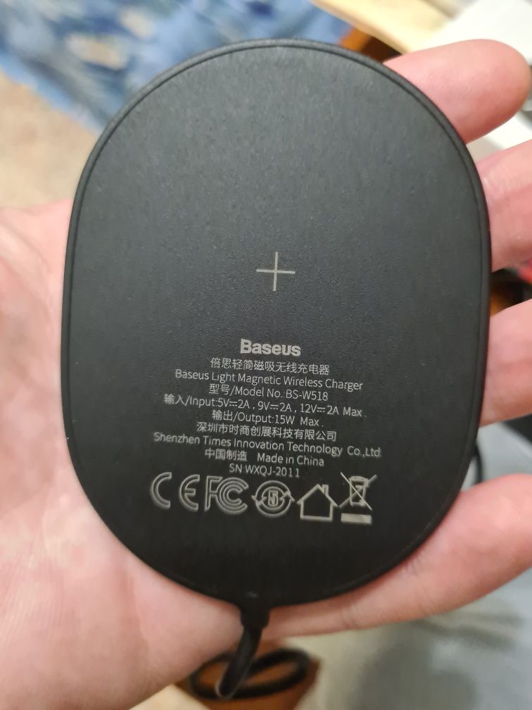 Беспроводная Быстрая Зарядка Baseus BS-W518 на Tipe-C Магнитная