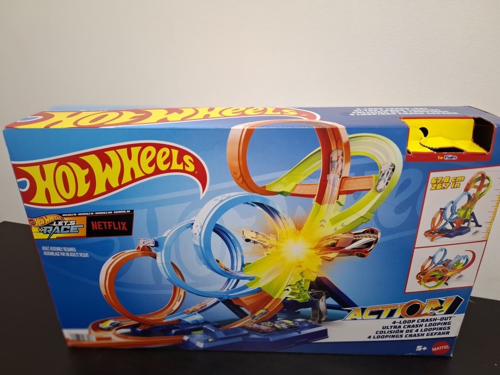 Pista Hotwheels 4-Loops Crashout