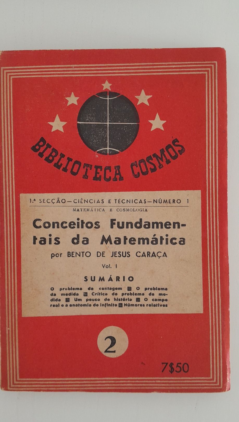 Conceitos fundamentais da matemática por Bento de Jesus Caraça