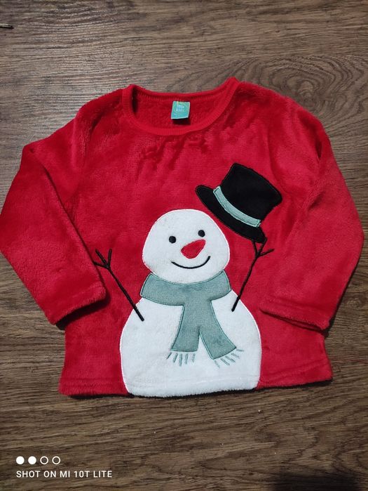 Bluzka polarowa z bałwanem