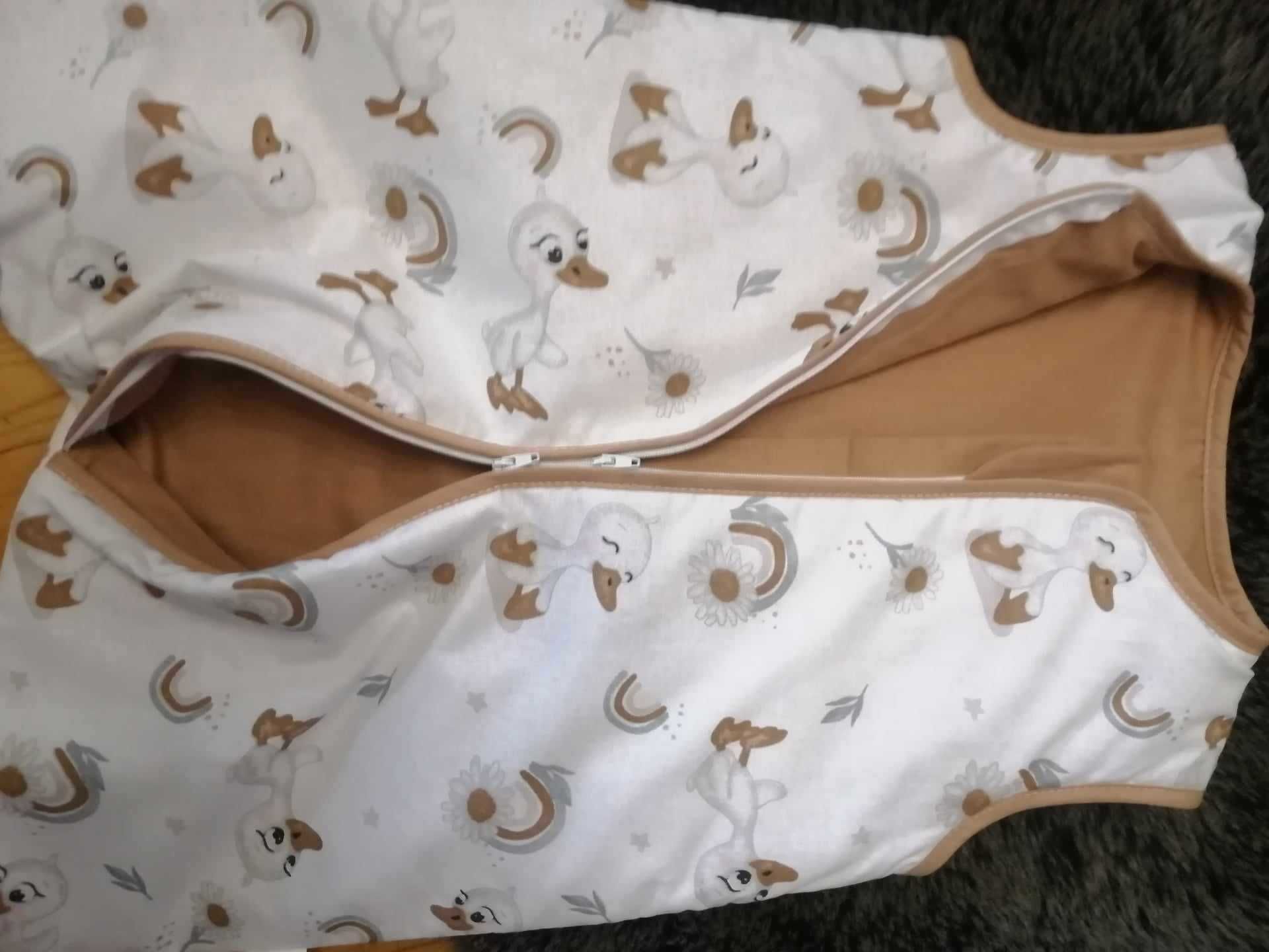 Śpiworek z nogawkami standard 1,6 tog rozmiar 68-80 wzór Kaczuszki