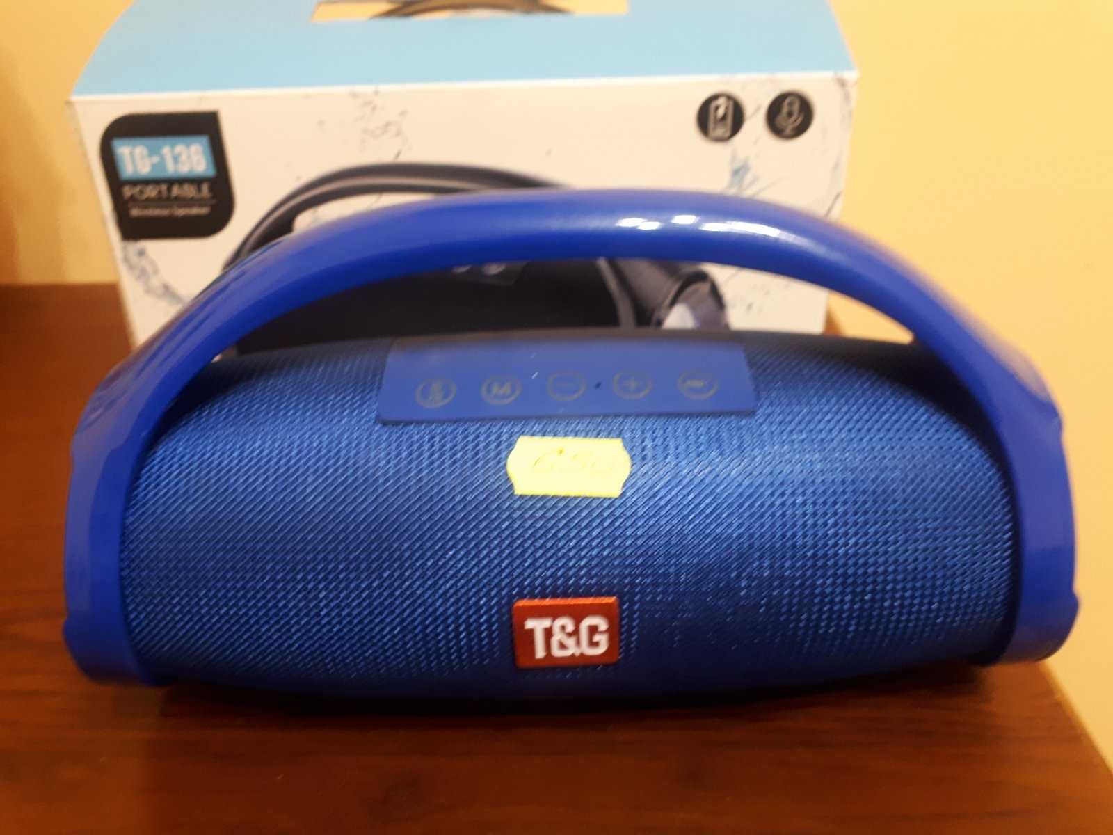 Динамік(колонка,сабвуфер) з USB переносний новий T&G TG-136.