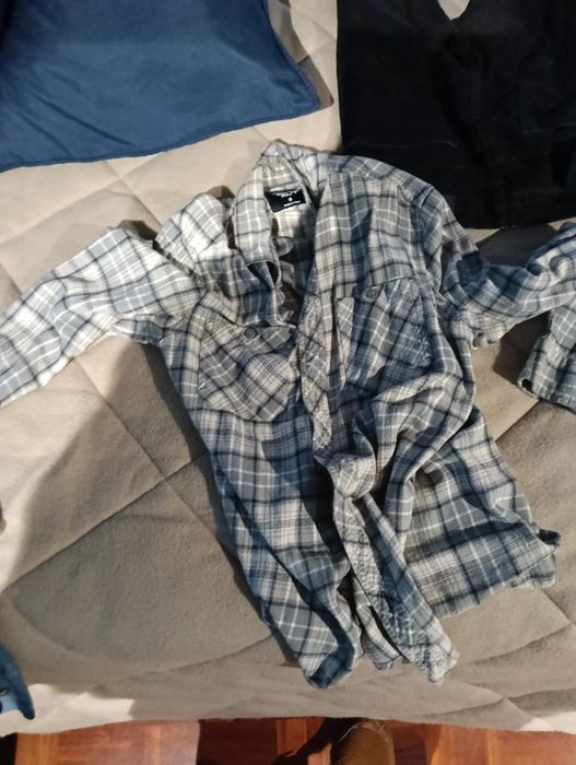 Camisa de homem de xadrez M (38)