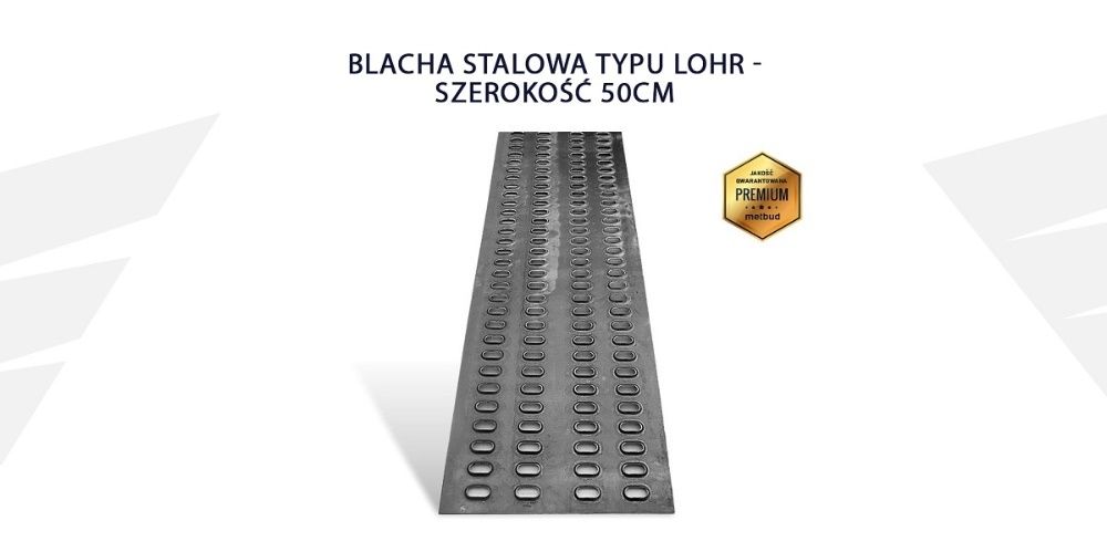 Blacha stalowa na najazd 50cm - LOHR, auto laweta, pomoc drogowa