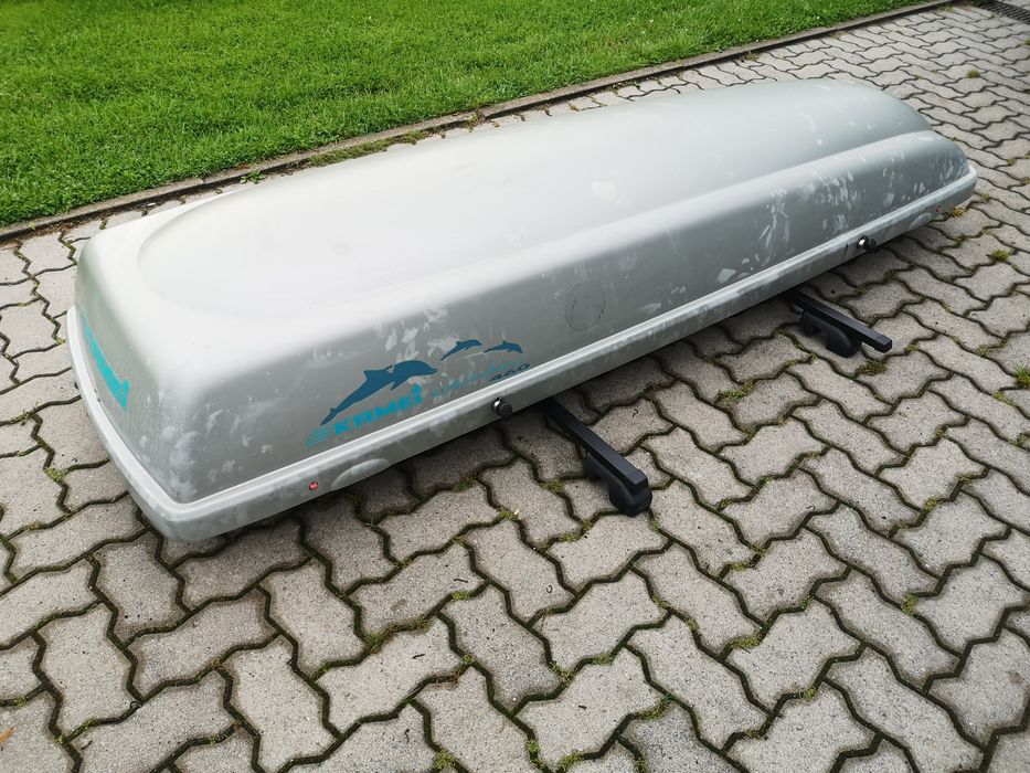 Bagażnik dachowy BOX Kamei DELPHIN 460 na bagaż deskę 235cm buty narty