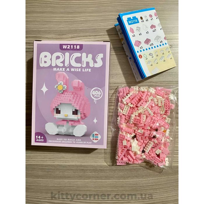 Лего/фігурки Hello Kitty/kuromi/my melodi/хелоу кіті/куромі з коробкою