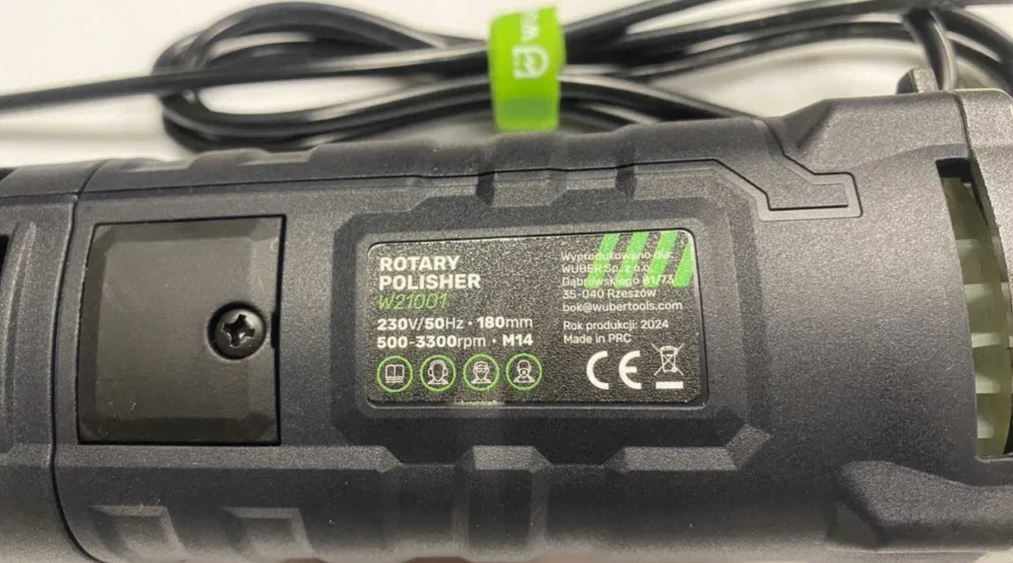 Polerka Samochodowa Rotacyjna 2300w Regulacja Obrotów + Zestaw Gąbek