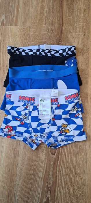 Zestaw bokserki majtki slipki, 92, Hm, sonic