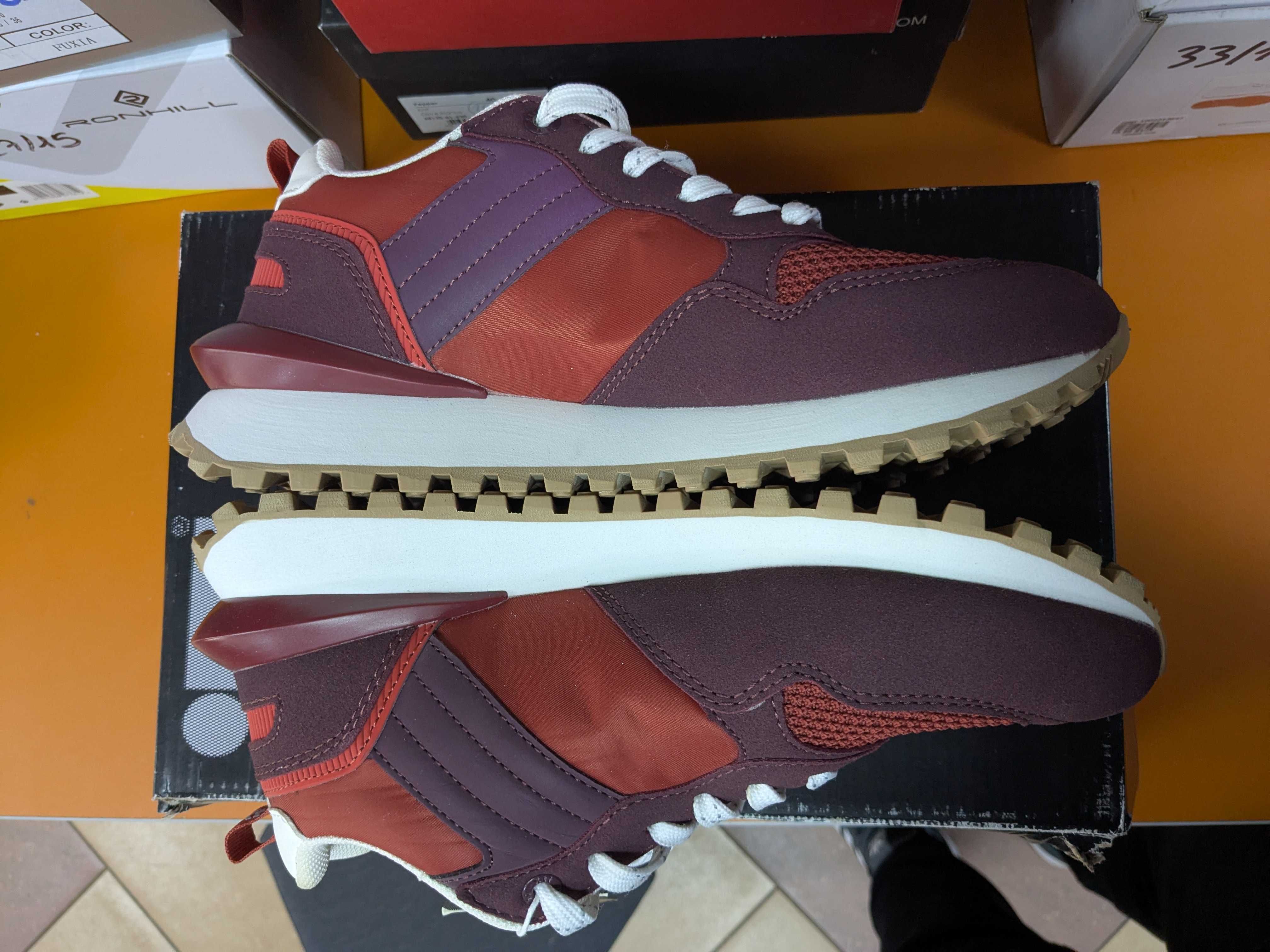 Xti Sneakersy buty sportowe bordowe rozm. 40