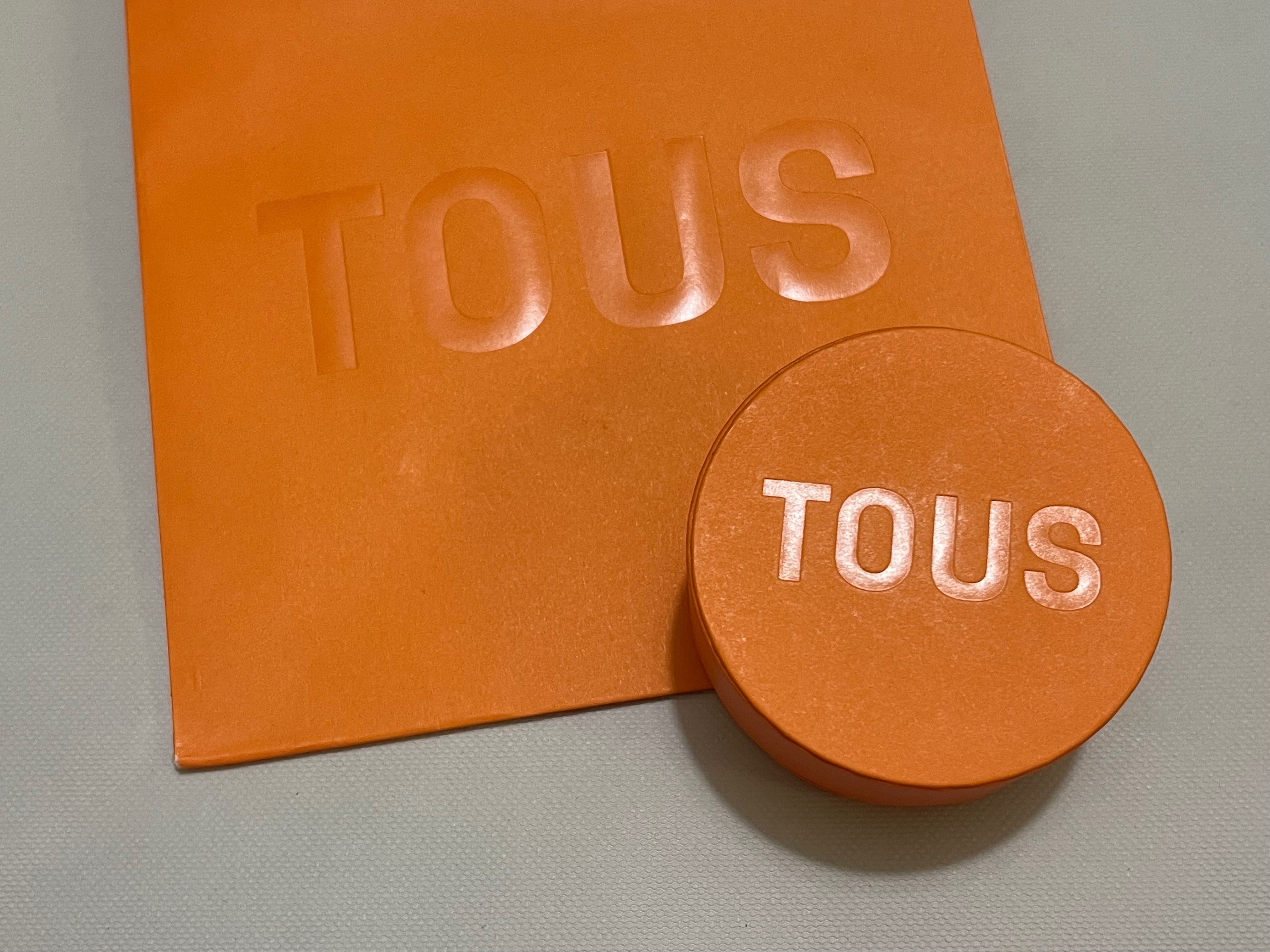 Tous pudełko pomarańczowe 6 cm + torebka nowe 1 sztuka