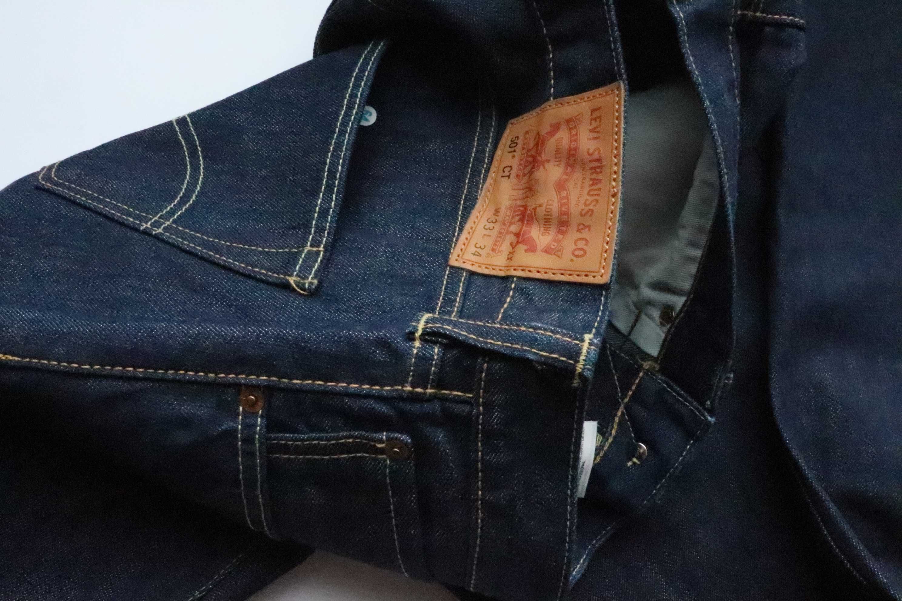LEVIS 501 CT W33 L34 męskie spodnie jeansy tapered nowe slim