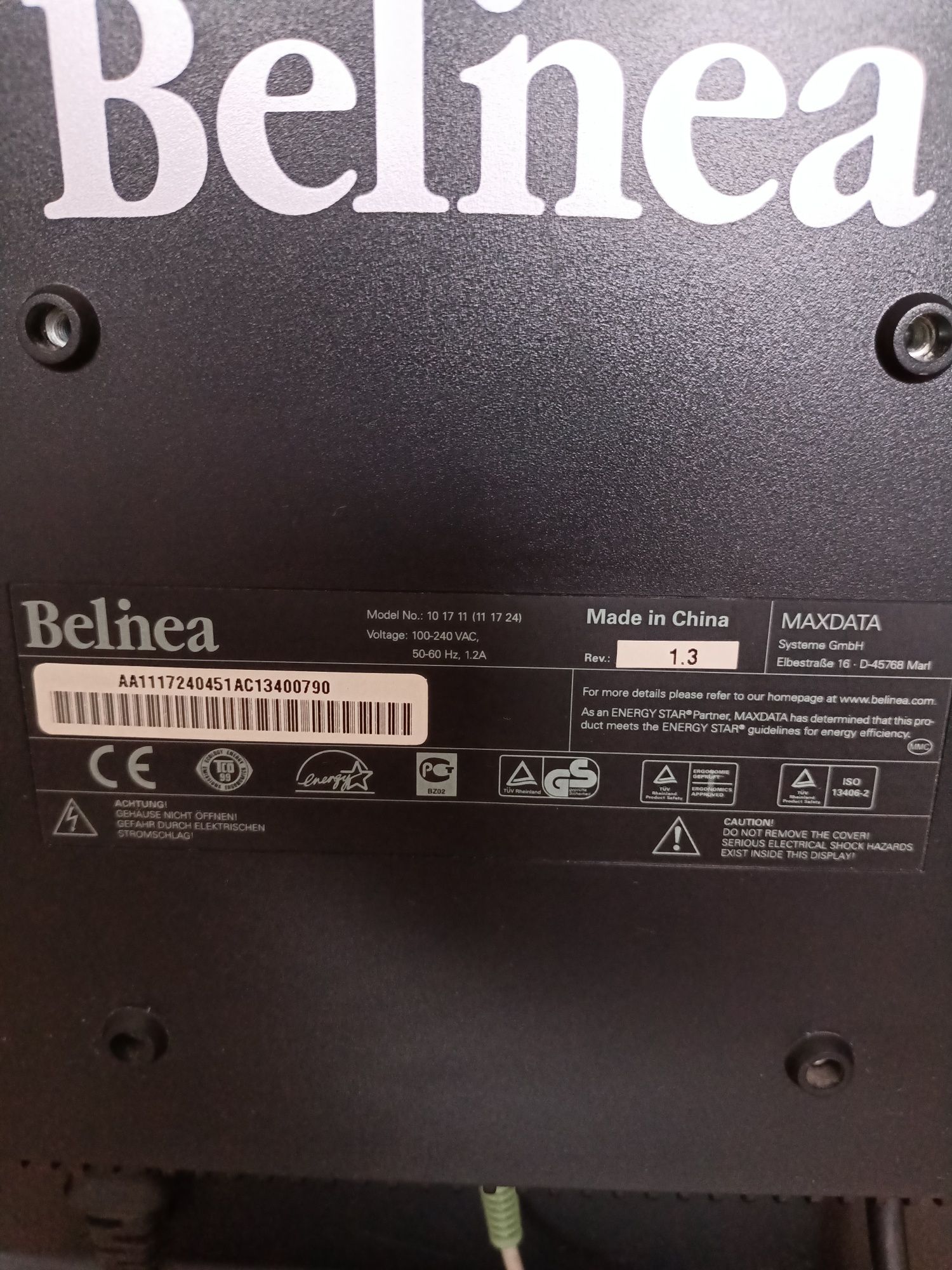 Monitor Belinea 17" wbudowane głośniki