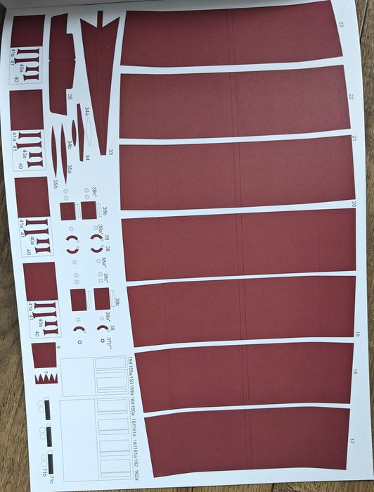 Lotniskowiec WASP CV-7 model kartonowy 1:200 "offset"