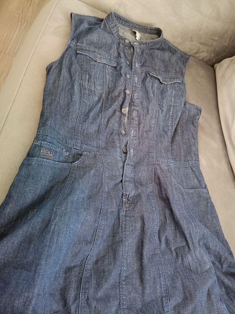 Sukienka jeansowa,z guzikami, jeans