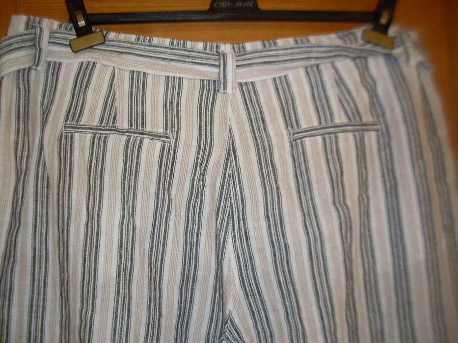 Spodnie len BARDZO DUŻE biodra 146 nowe z metką