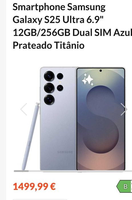Oportunidade S25 ultra telemóvel Samsung