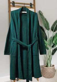 Кардиган-пальто Risk из шерсти с поясом и карманами р. One size
