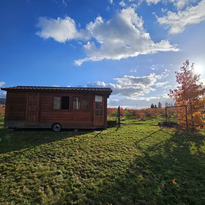Przyczepa holenderska domek na kółkach warzywniak budka działke lody