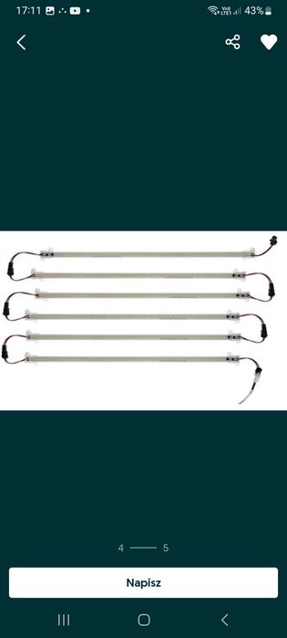 Lampa led listwy 12v lub 230v