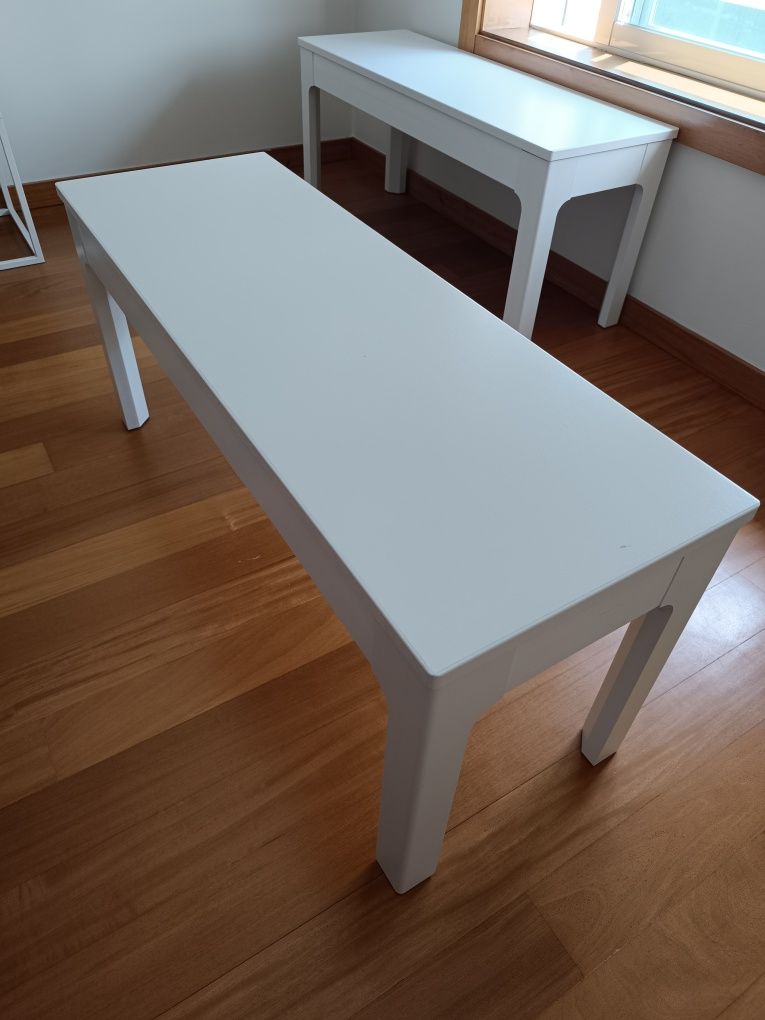 2 Bancos EKEDALEN IKEA com almofada