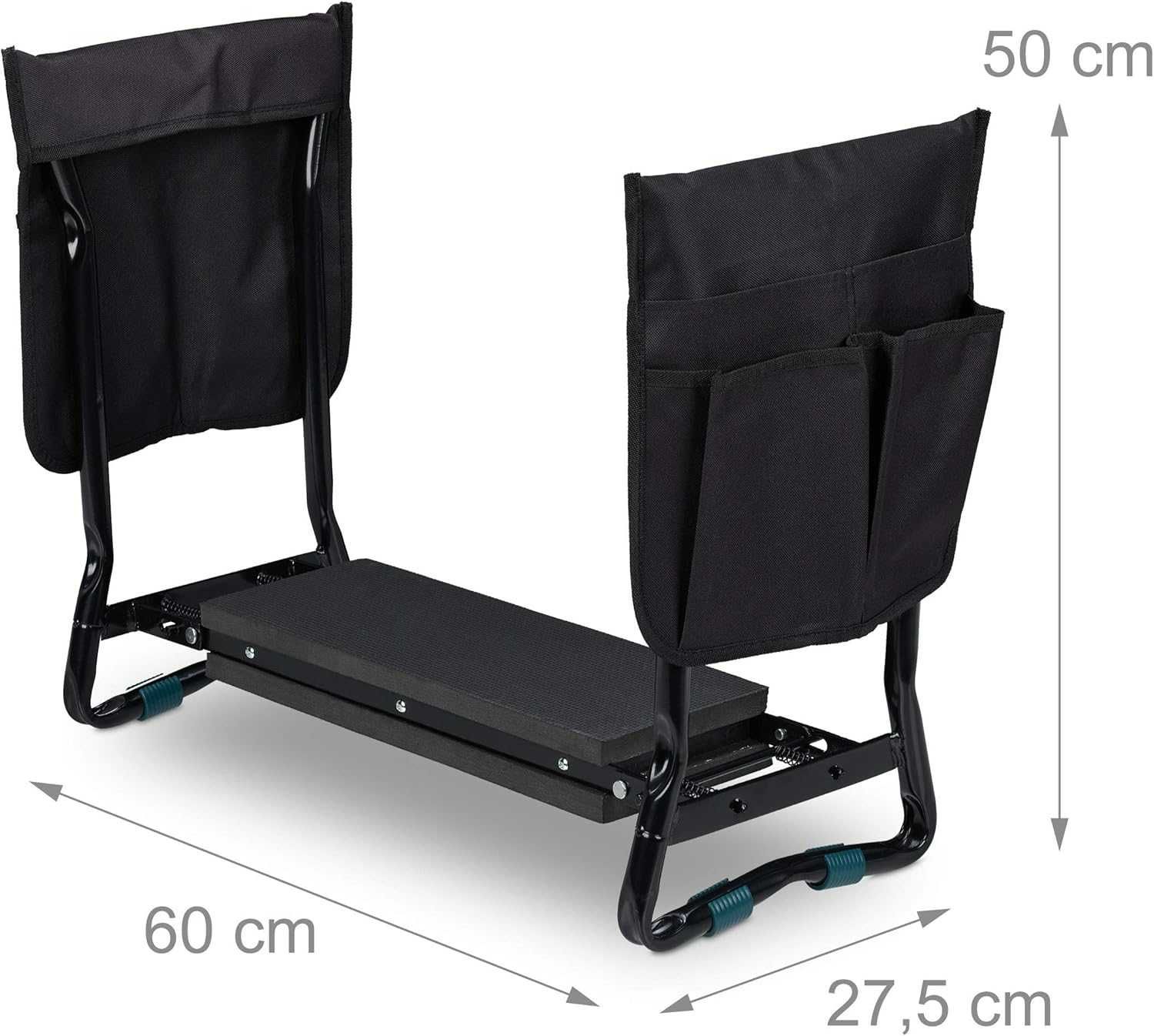 Ławka ogrodowa, klęcznik Relaxdays do 150 kg