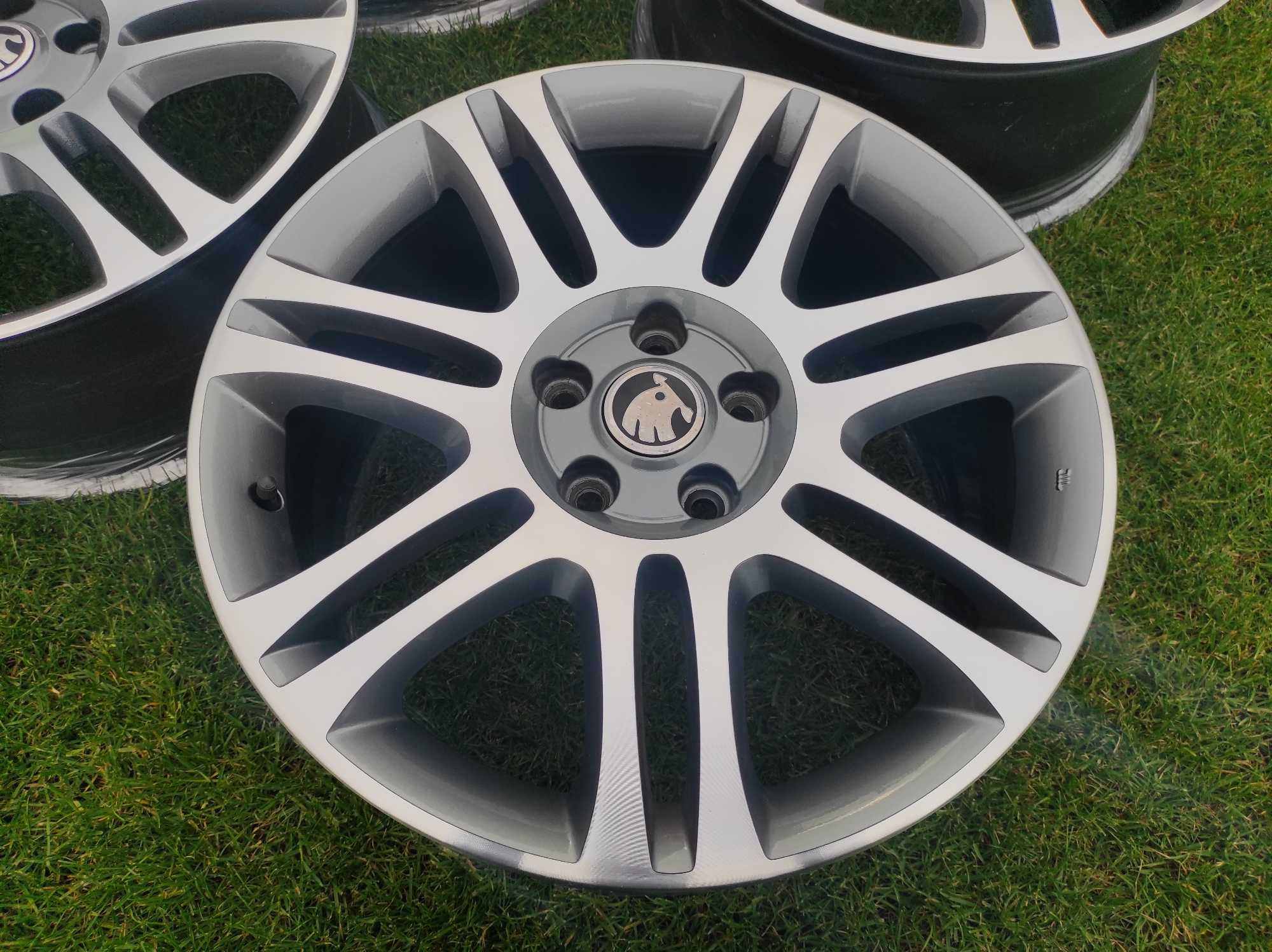 Alufelgi felgi 5x112 18" vw audi skoda superb II 2, octavia  jak nowe