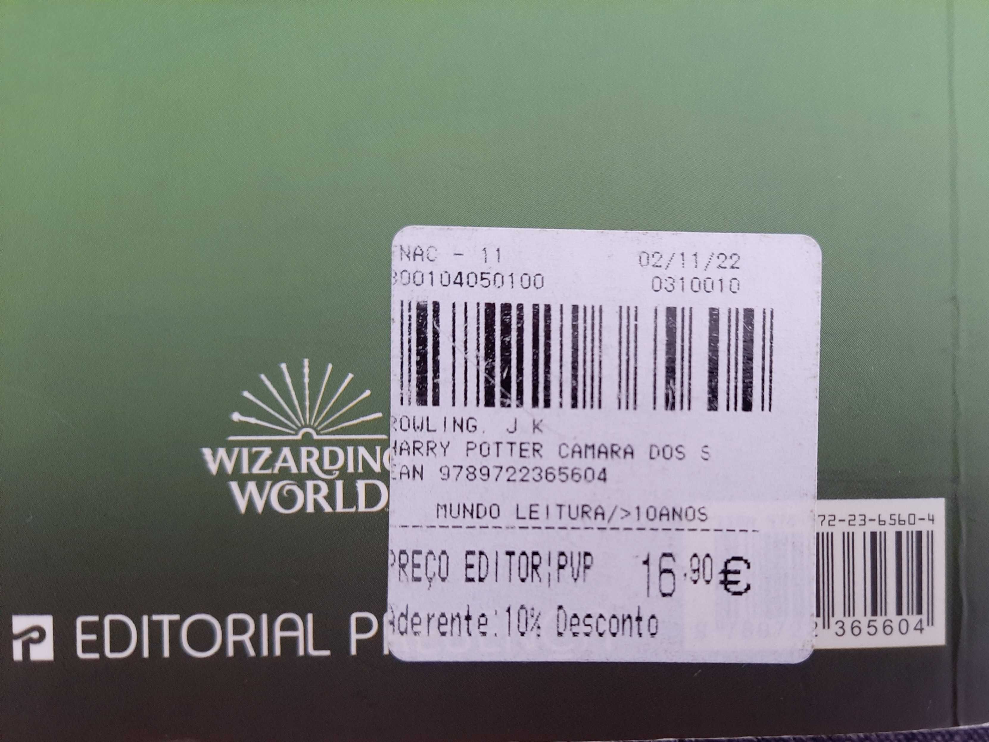 Livro Harry Potter e a Câmara dos Segredos (novo)