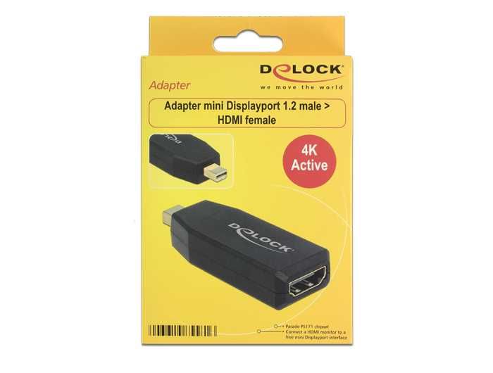Adapter Dlock mini Displayport 1.2 male > HDMI female (65581)