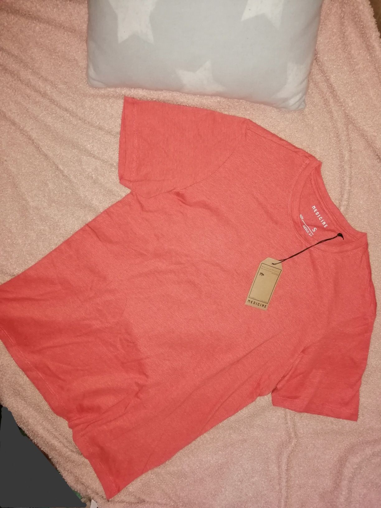 MEDICINE bawełniana, basicowa bluzka koszulka t-shirt regular. Nowa! S