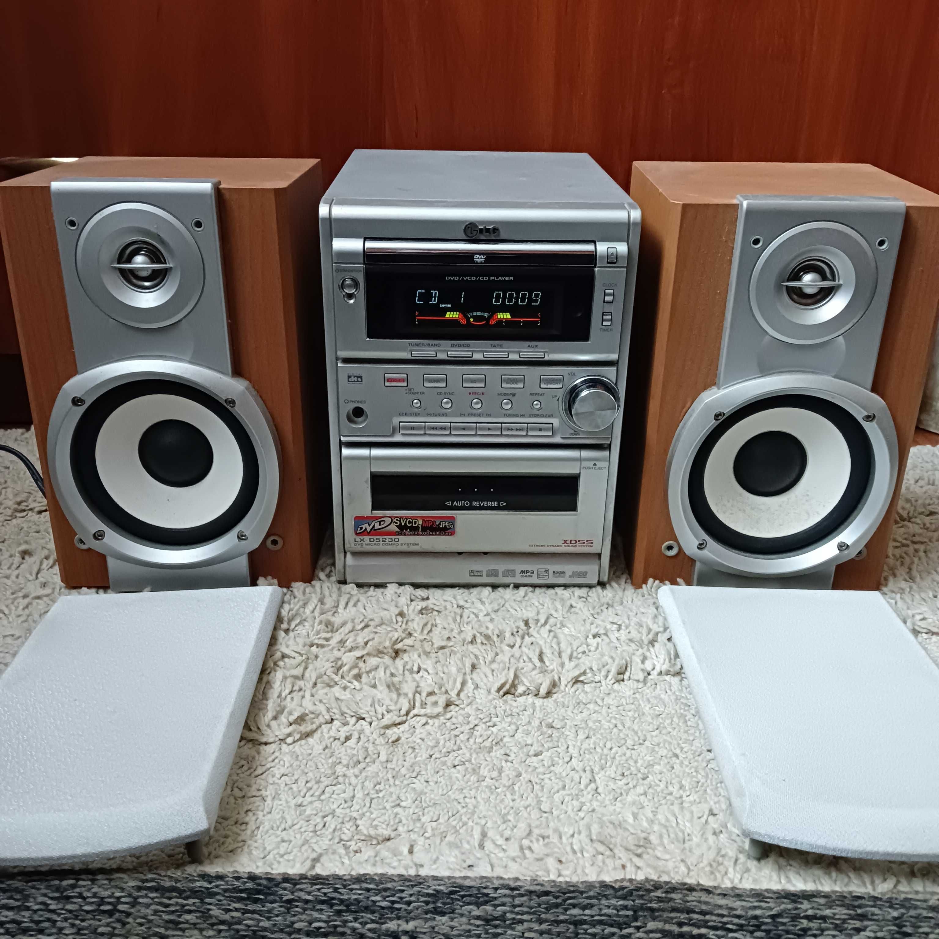 Музичний центр AIWA NSX V31G.  LG  LX D 5230A.