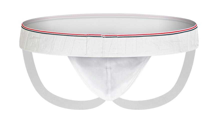 Majtki Jockstrap Stringi Slipy AussieBum r.S białe