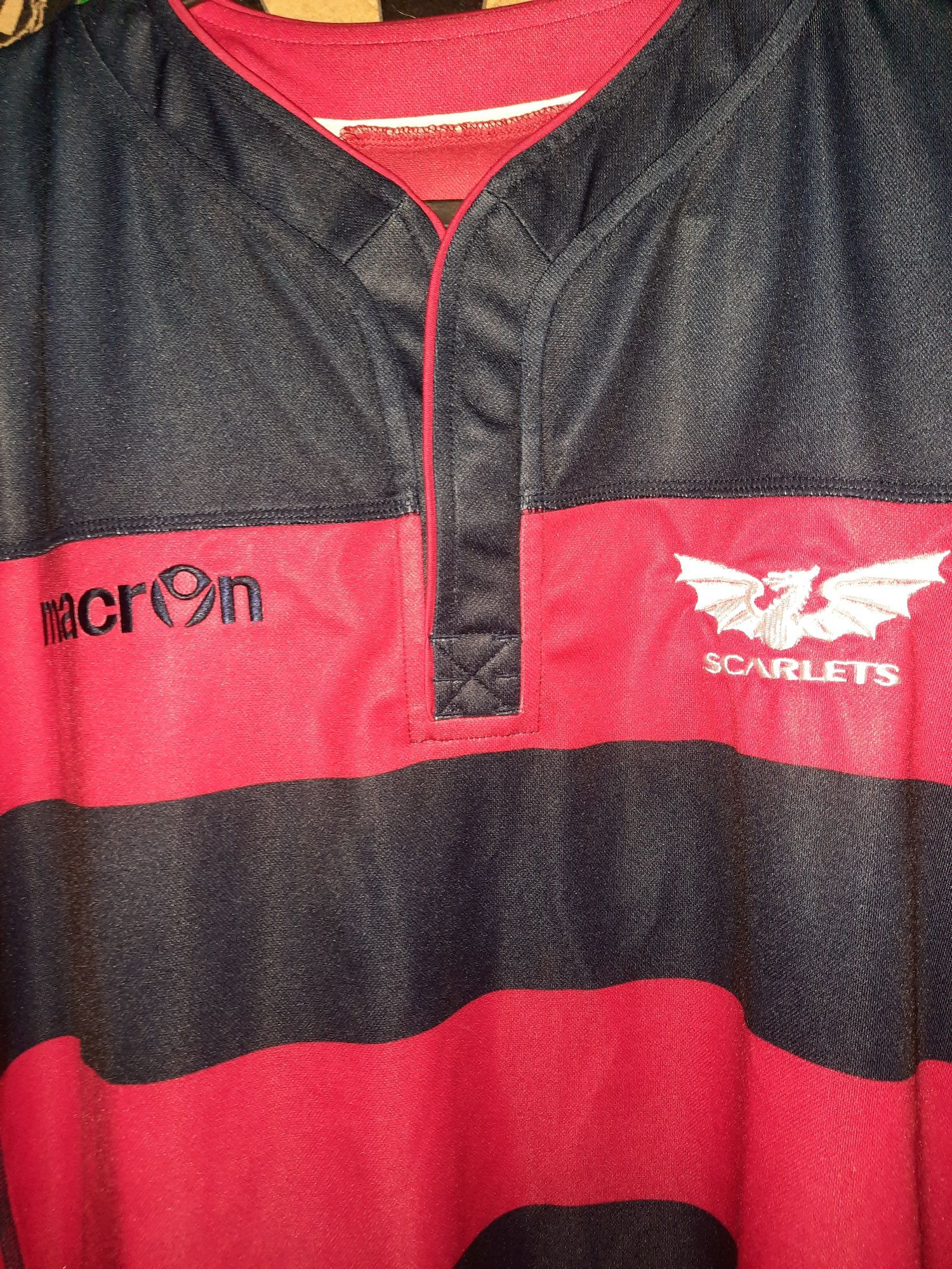 koszulka piłkarska rugby union Scarlets, Walia, Macron 3XL