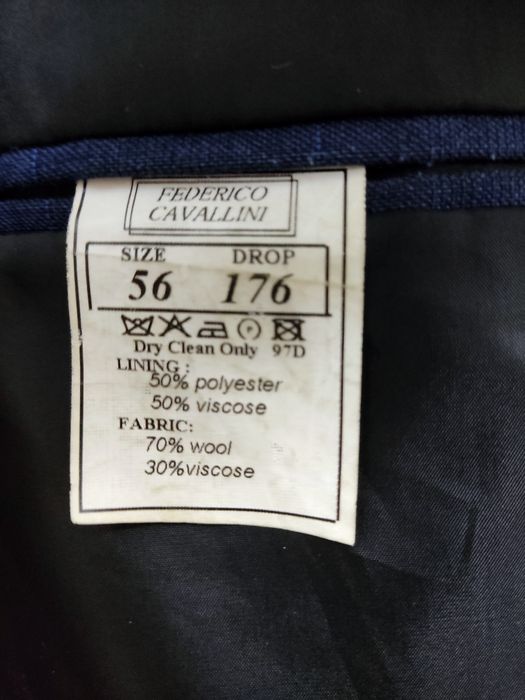 Піджак чоловічий синій 54/56 розмір