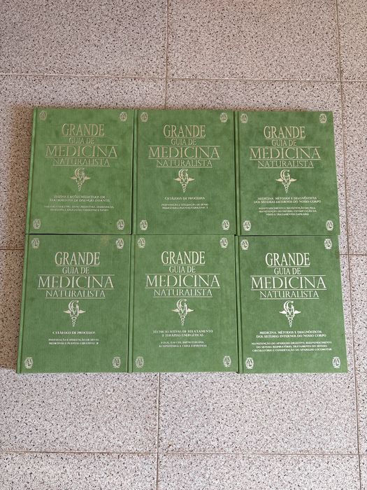 Vendo 6 livros de “Grande guia de medicina naturalista”